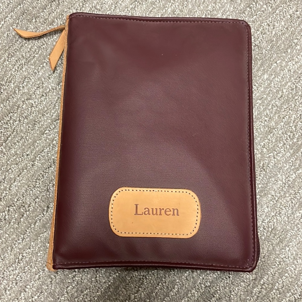 Jon Hart zippered planner/agenda.